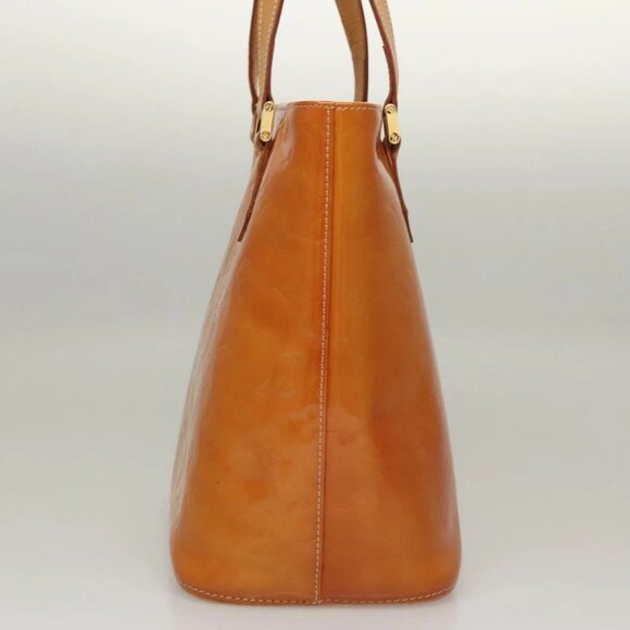 LOUIS VUITTON Monogram Vernis Houston Hand Bag Jaune - Picture 5 of 15